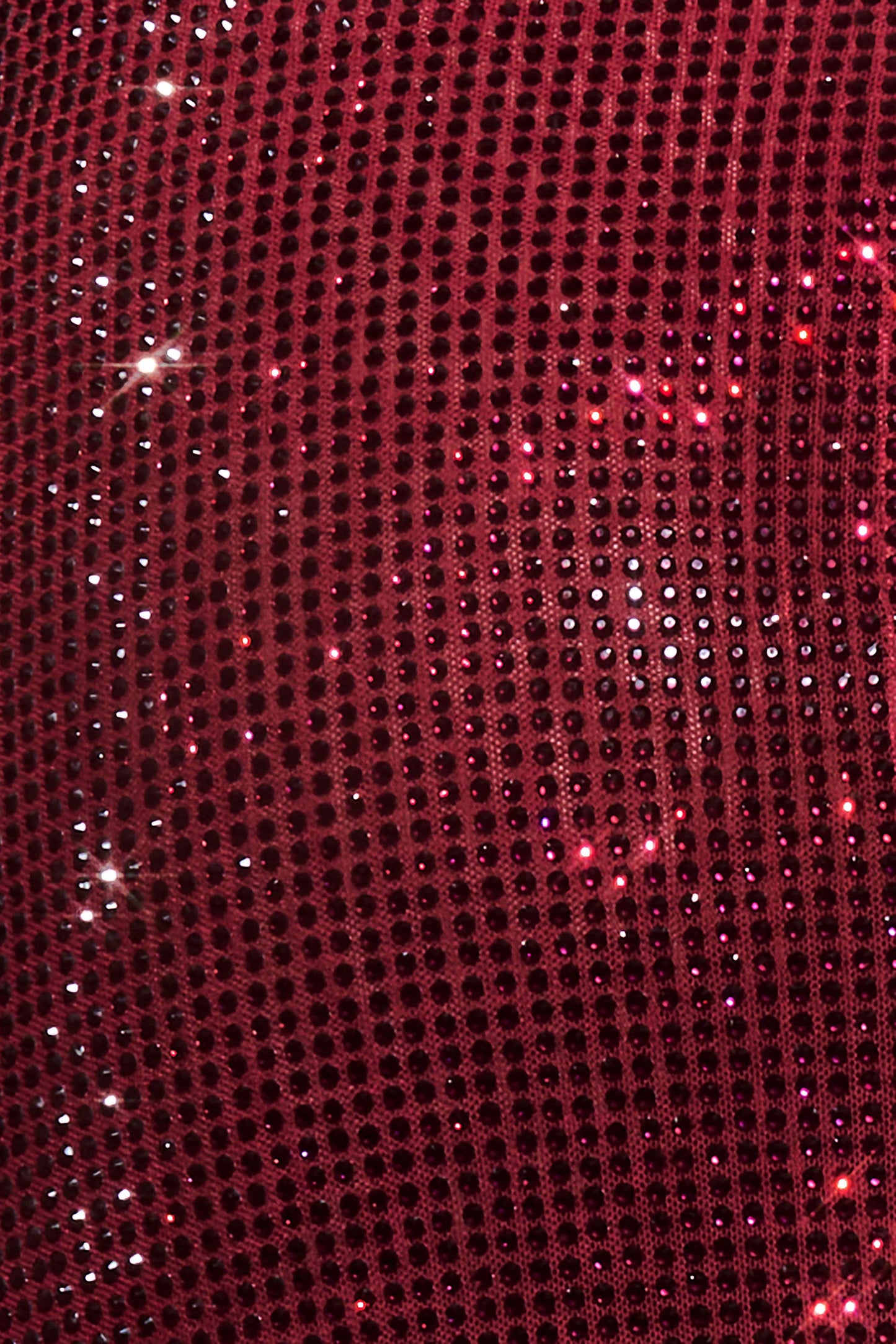 Genie Diamante Robe Midi à Décolleté Croisé - Brun-Rouge