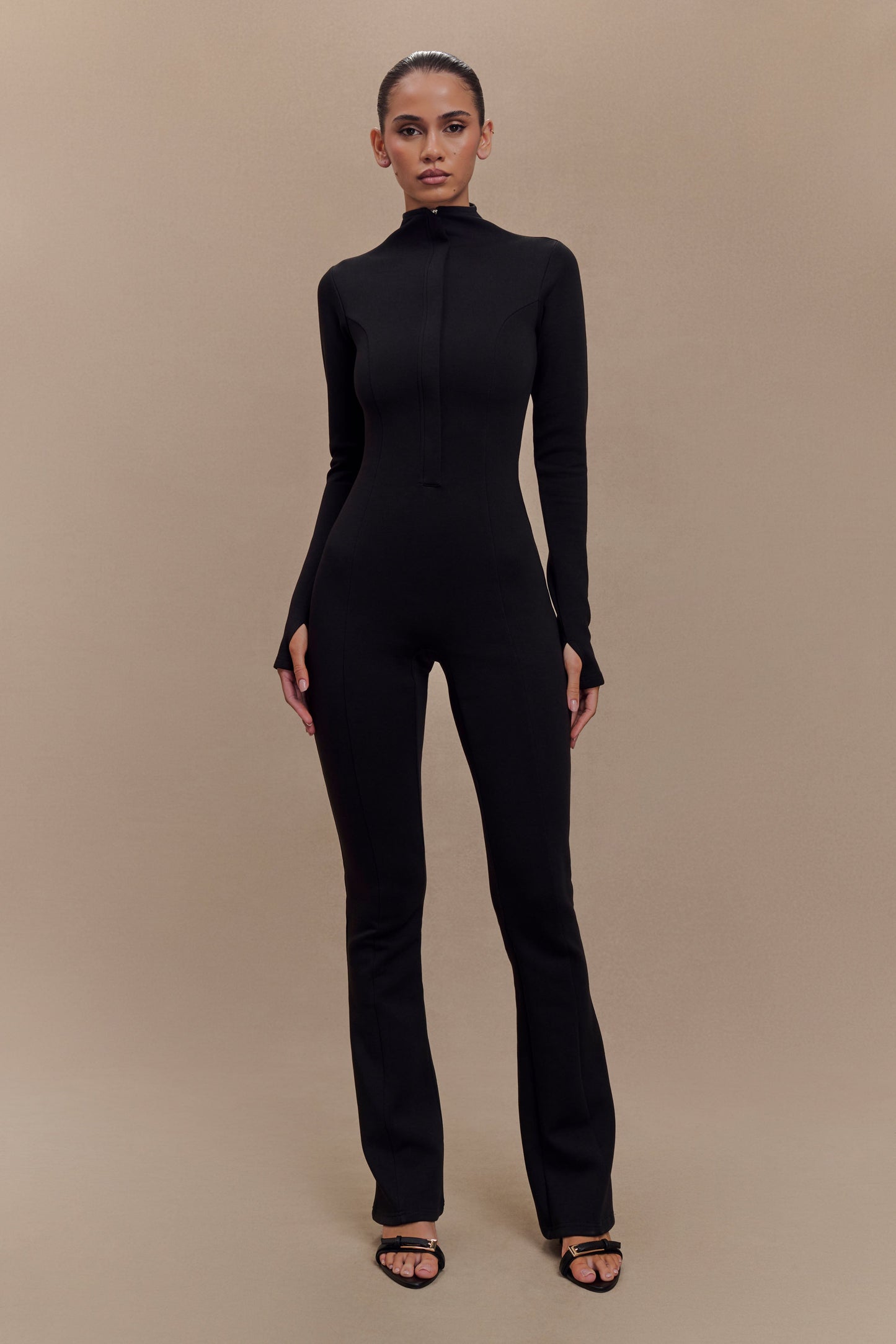 Combinaison en jersey de scuba Margaery - Noir