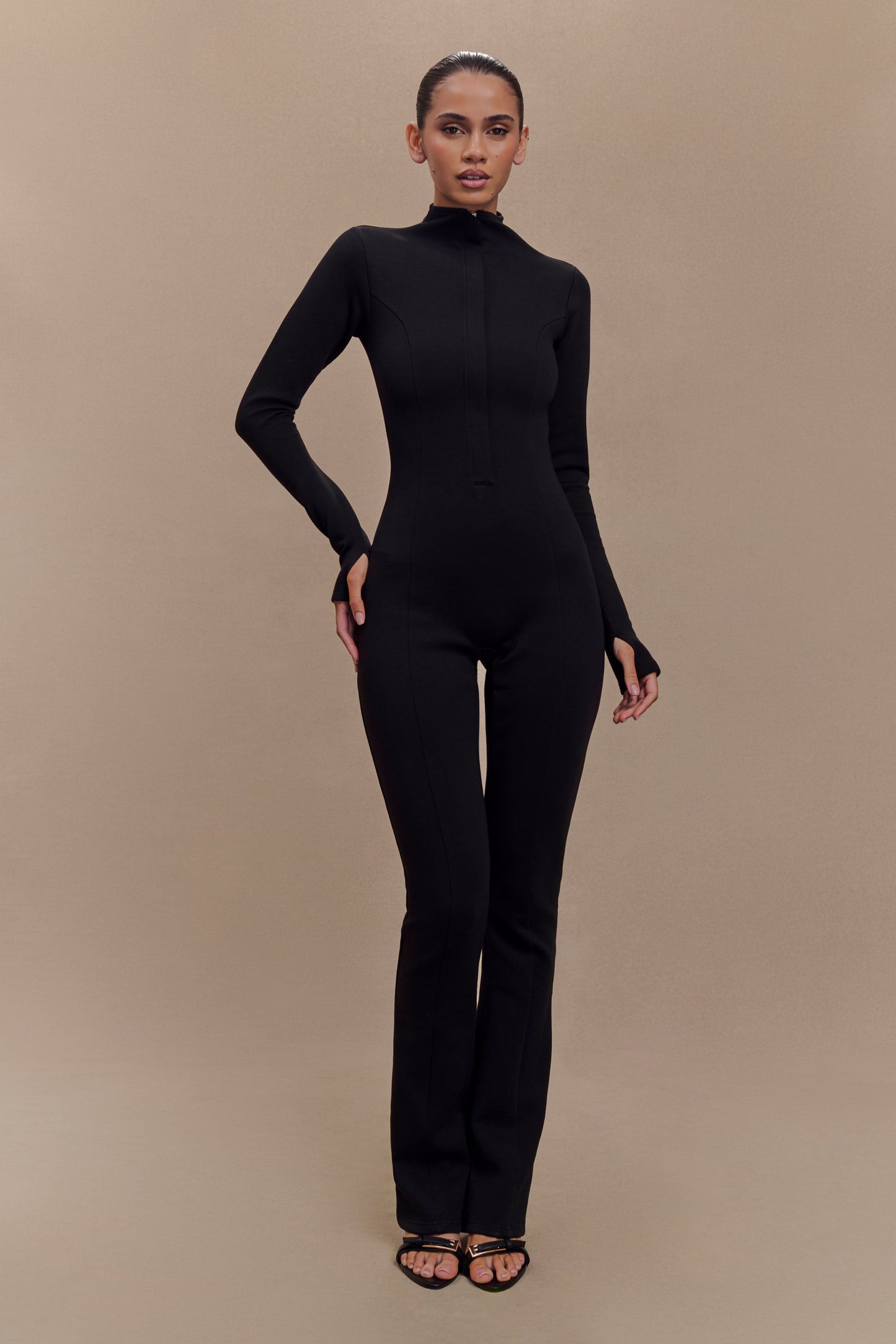 Combinaison en jersey de scuba Margaery - Noir