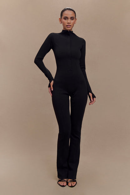 Combinaison en jersey de scuba Margaery - Noir