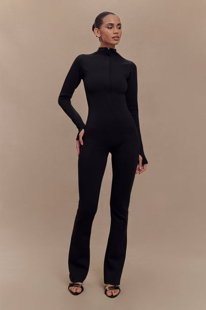 Combinaison en jersey de scuba Margaery - Noir