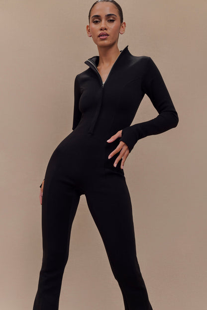 Combinaison en jersey de scuba Margaery - Noir
