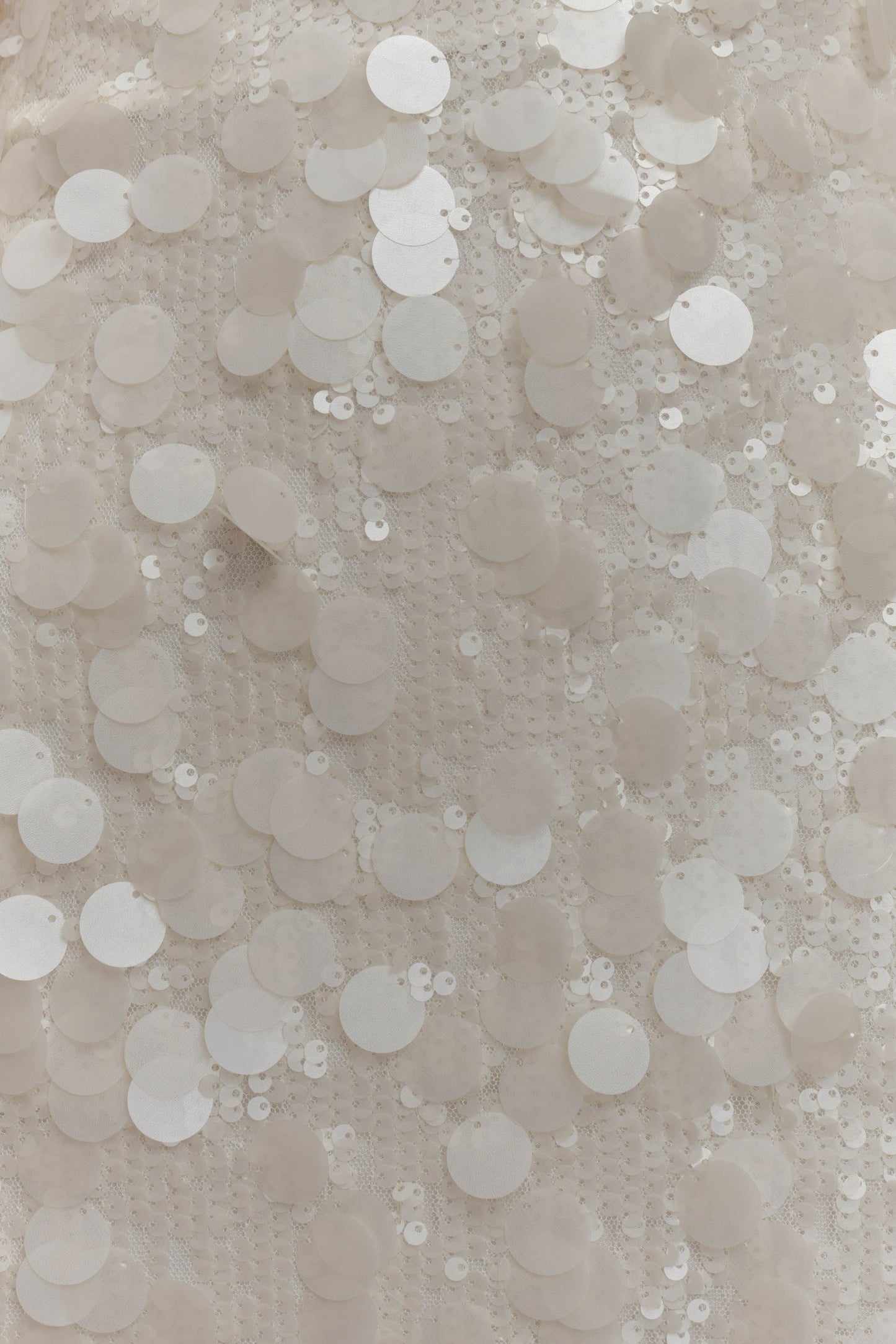 Robe mini Romilly à paillettes - Ivoire