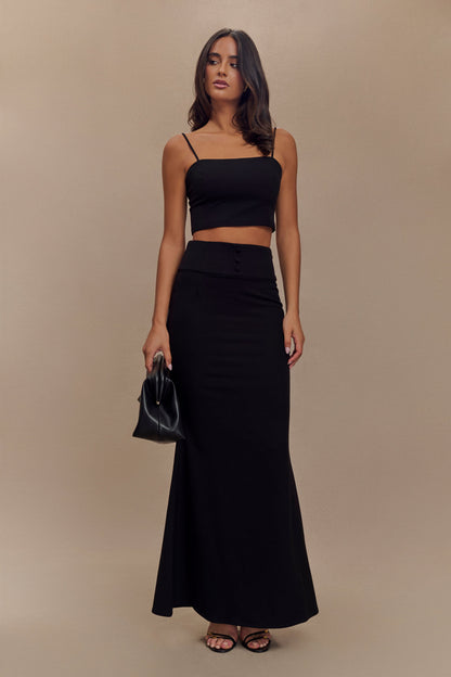 Crop Top de Costume Grace - Noir