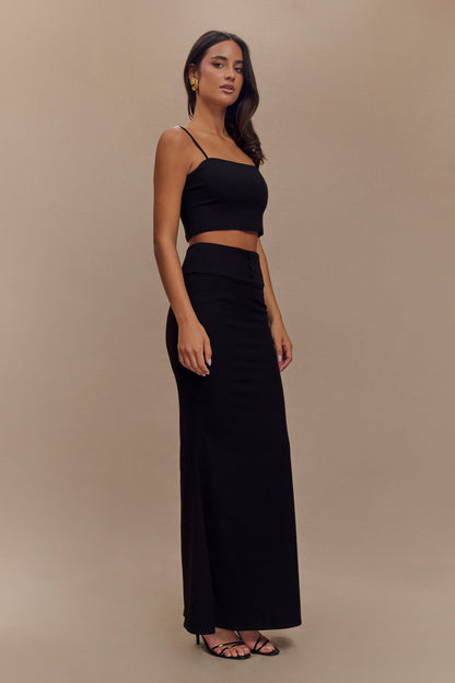 Crop Top de Costume Grace - Noir
