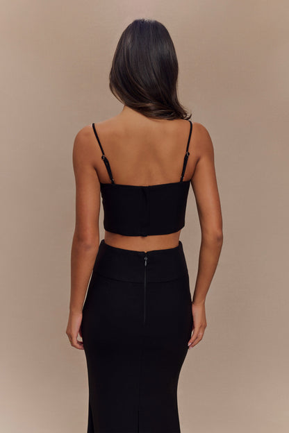 Crop Top de Costume Grace - Noir
