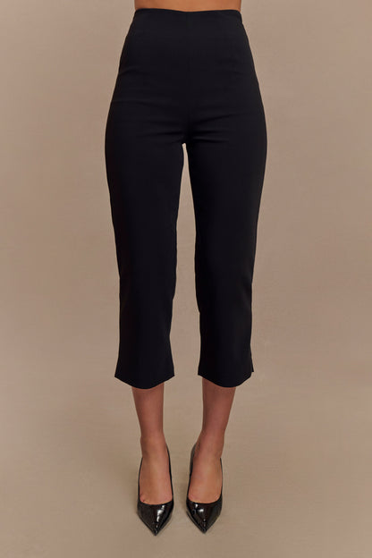 Pantalon capri de costume Nola - Noir