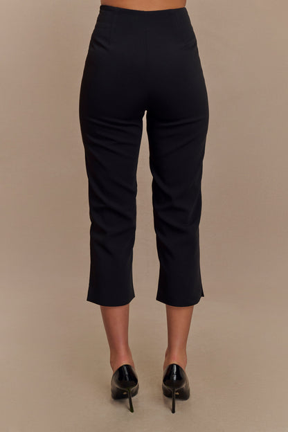 Pantalon capri de costume Nola - Noir
