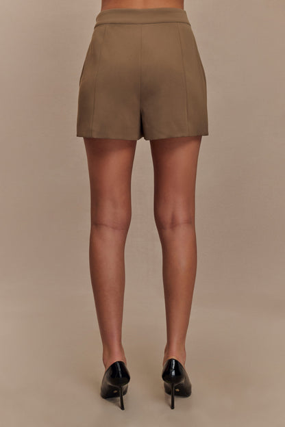 Short de costume Korrie - Brun cacao