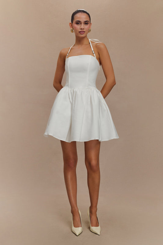 Mini-robe à bretelles Ruby - Blanc