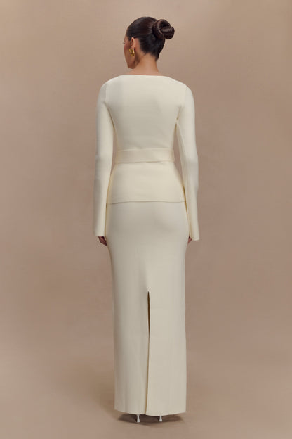 Jupe Maxi Tricot Kyle - Ivoire