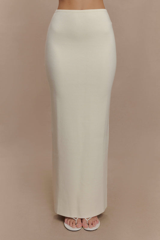 Jupe Maxi Tricot Kyle - Ivoire