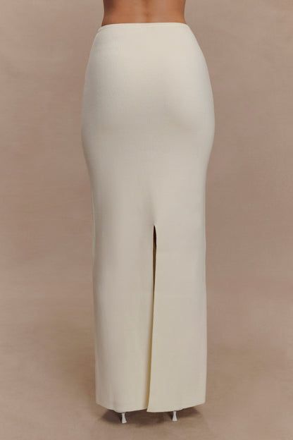 Jupe Maxi Tricot Kyle - Ivoire