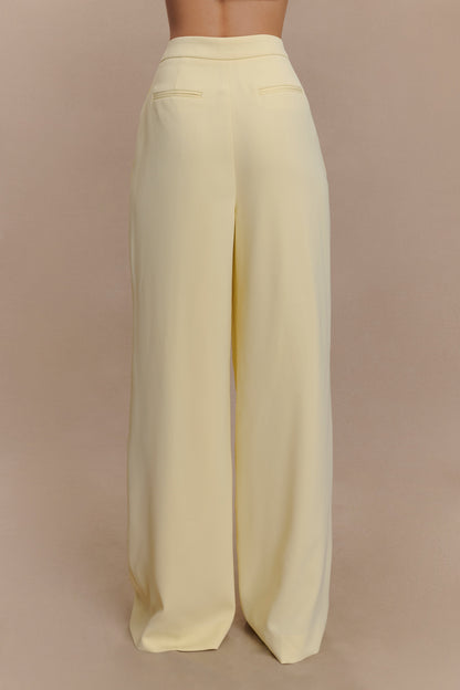 Pantalon large Faith Suiting - Crème citron