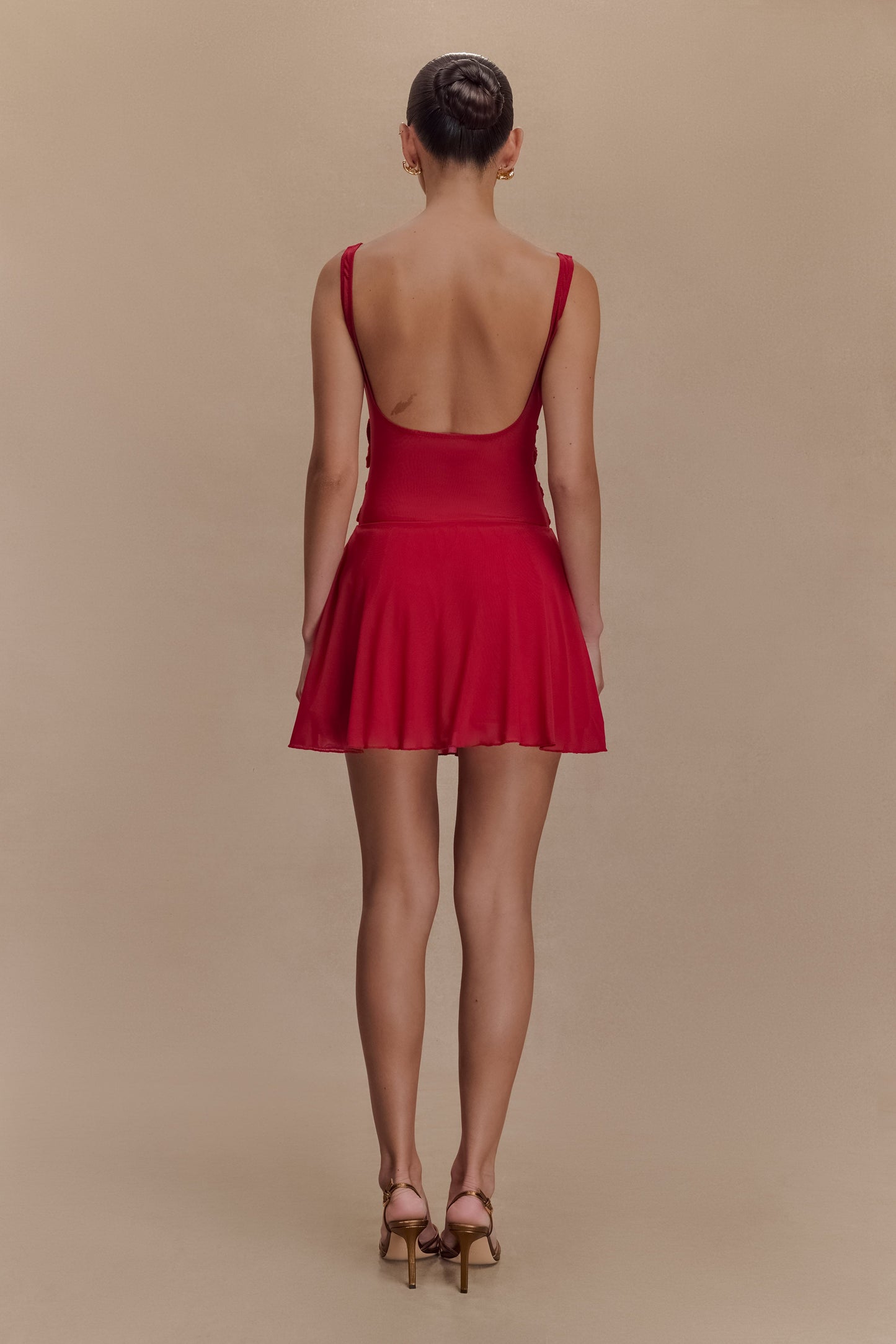 Mini-robe en maille Melanie à motifs floraux - Ruby