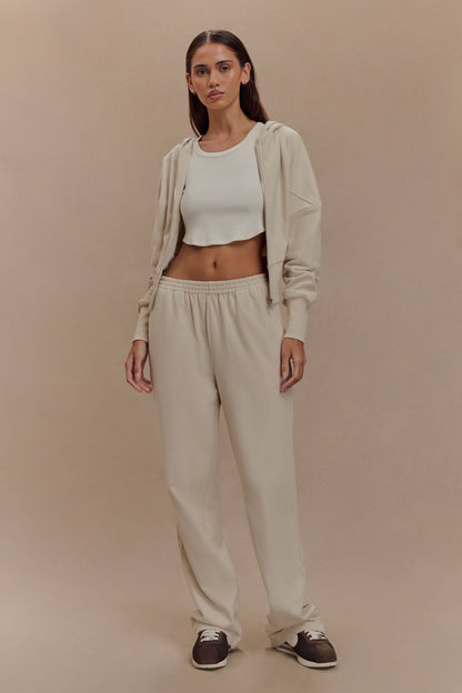 Sweat à capuche zippé Blake - Gris pierre