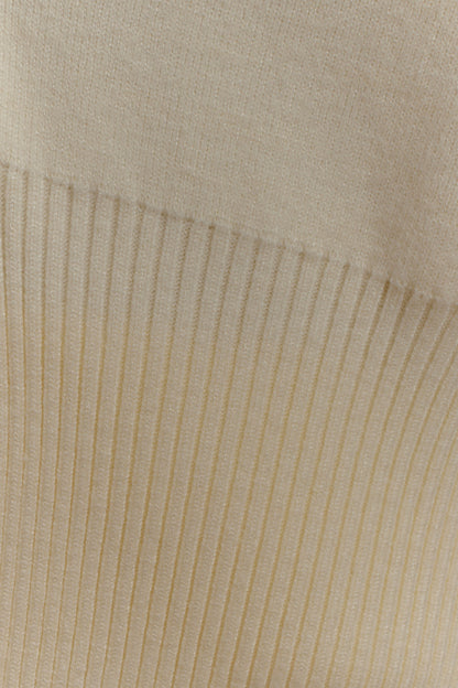 Cardigan ample boutonné Alexia - Ivoire
