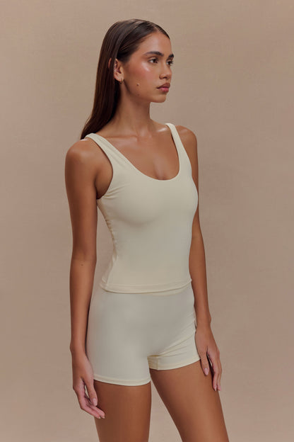 Short de cyclisme actif Orion - Ivoire