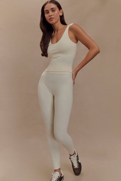 Leggings de sport Callie - Ivoire