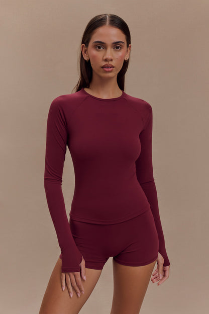 Top de sport à manches longues Eliana - Bourgogne