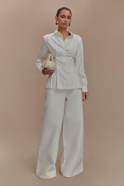 Chemise oversize Rhia - Blanche