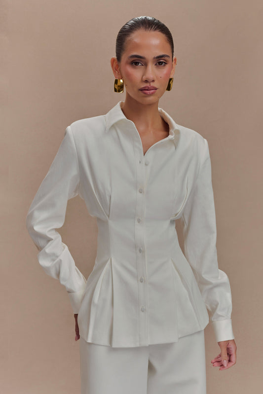 Chemise oversize Rhia - Blanche