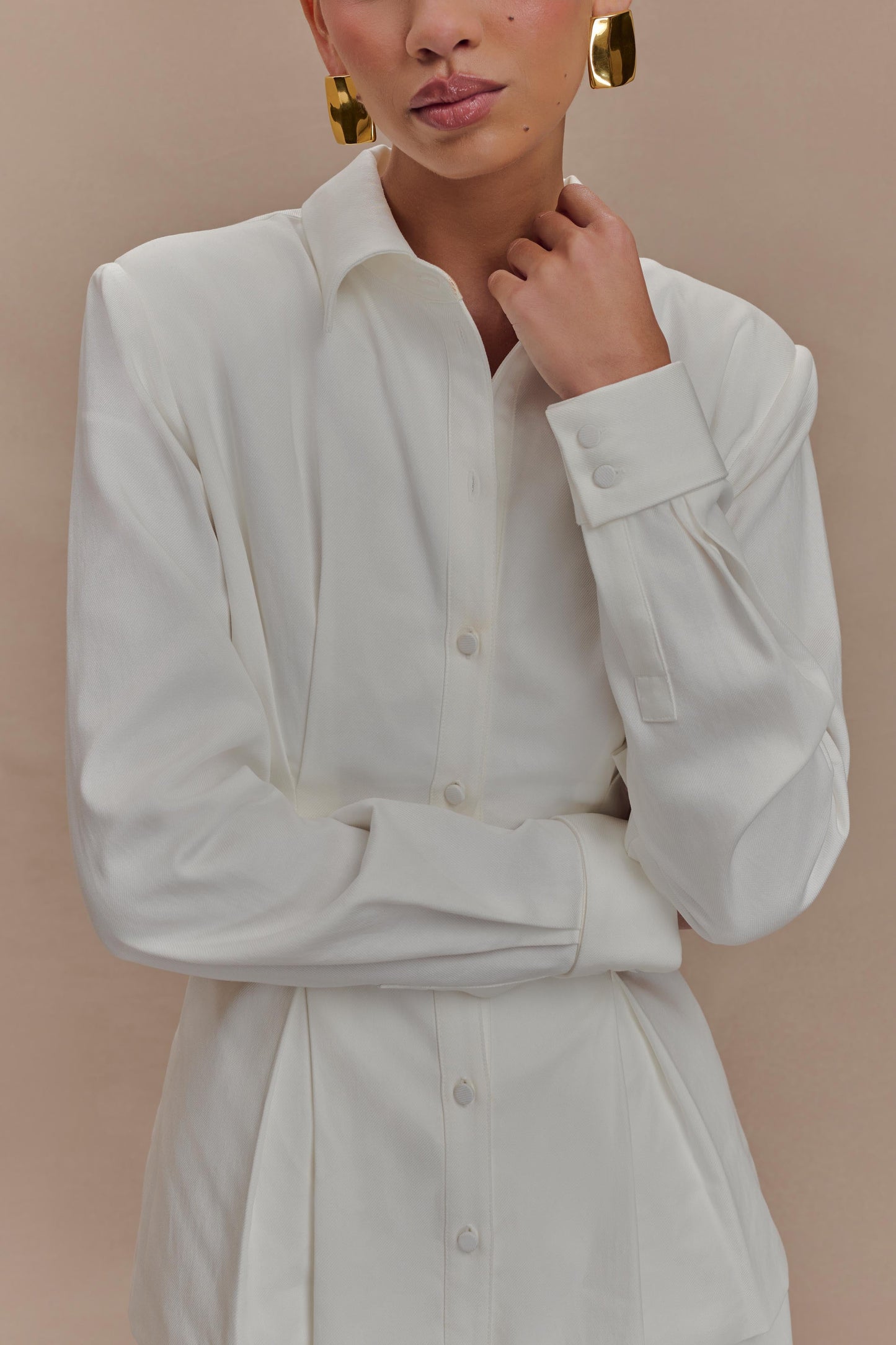 Chemise oversize Rhia - Blanche