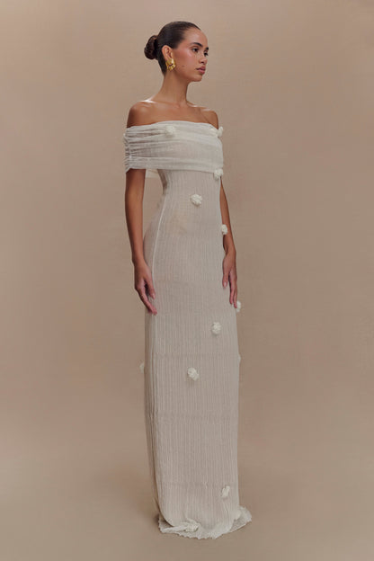 Robe Maxi Tricot Brynn Orchid - Ivoire