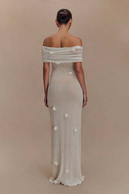 Robe Maxi Tricot Brynn Orchid - Ivoire