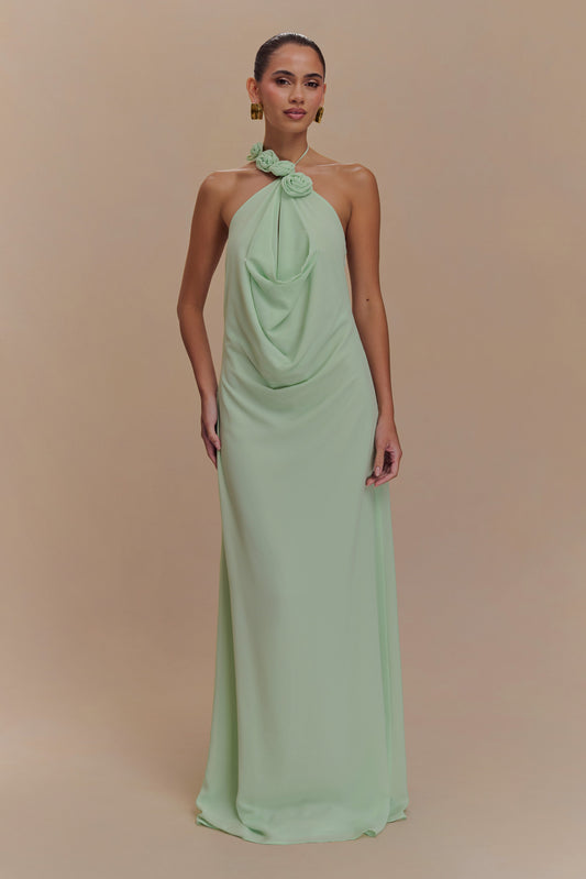 Robe Maxi à Col Chandail Rosalia - SAGE