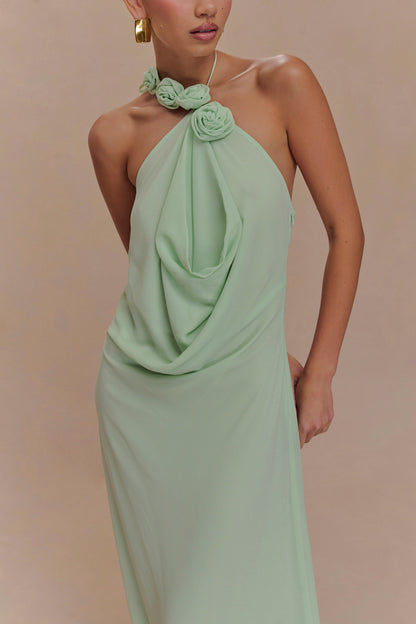 Robe Maxi à Col Chandail Rosalia - SAGE