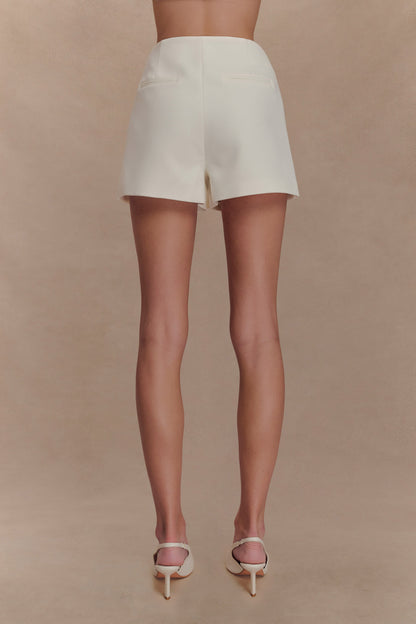 Mini-jupe-pantalon Alix - Ivoire