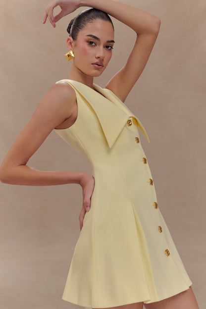 Mini-robe sans manches Oli - Citron