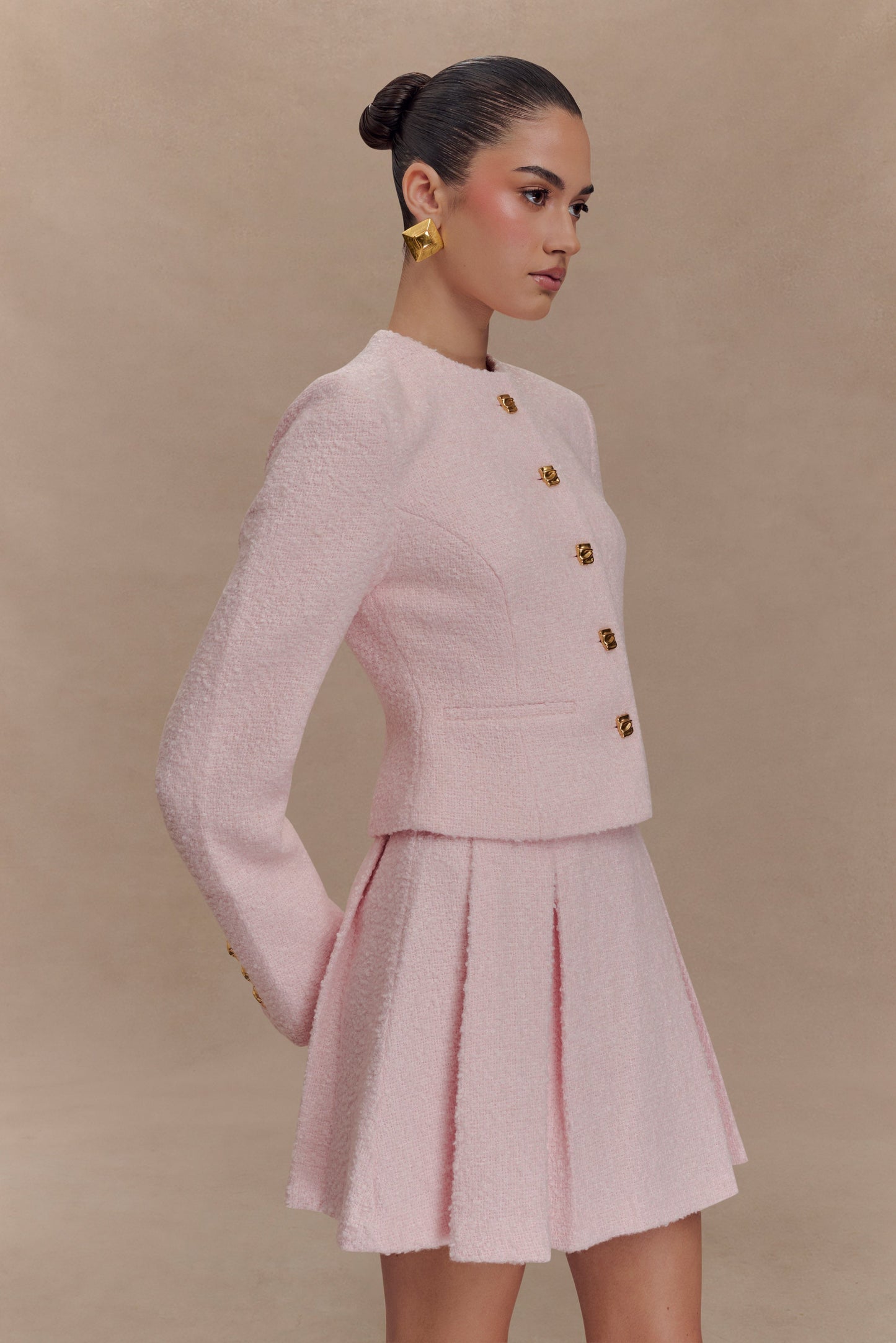 Veste Cleo Boucle - Rose Poudré