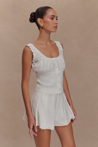 Shorts en coton Issy - Blanc