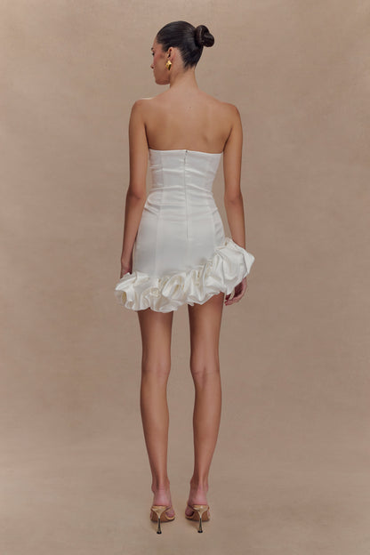 Mini-robe Alba à bulles - Blanche