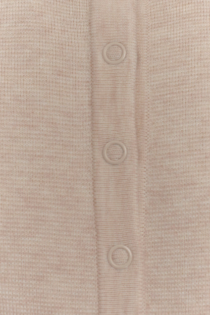 Cardigan en tricot à boutons Ferne - Gris avoine chiné