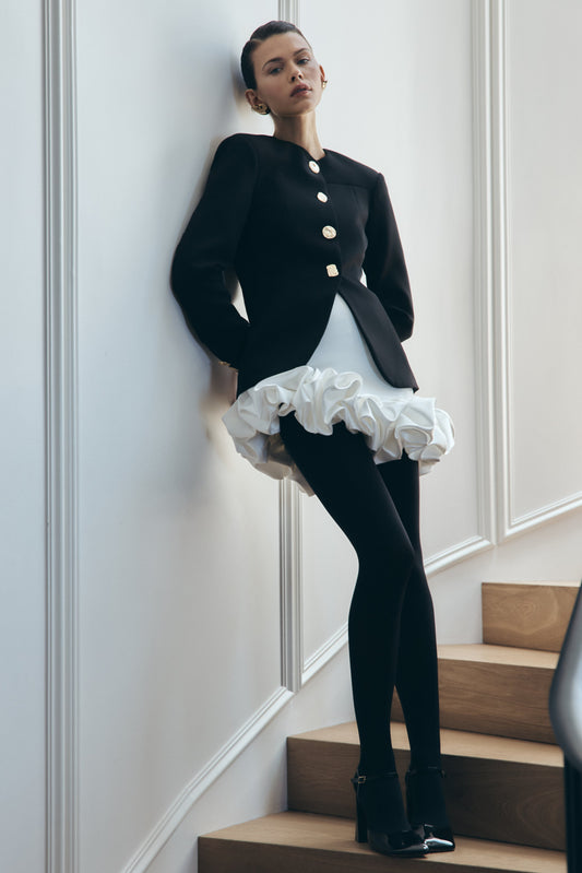 Blazer à boutons mixtes Asia - Noir