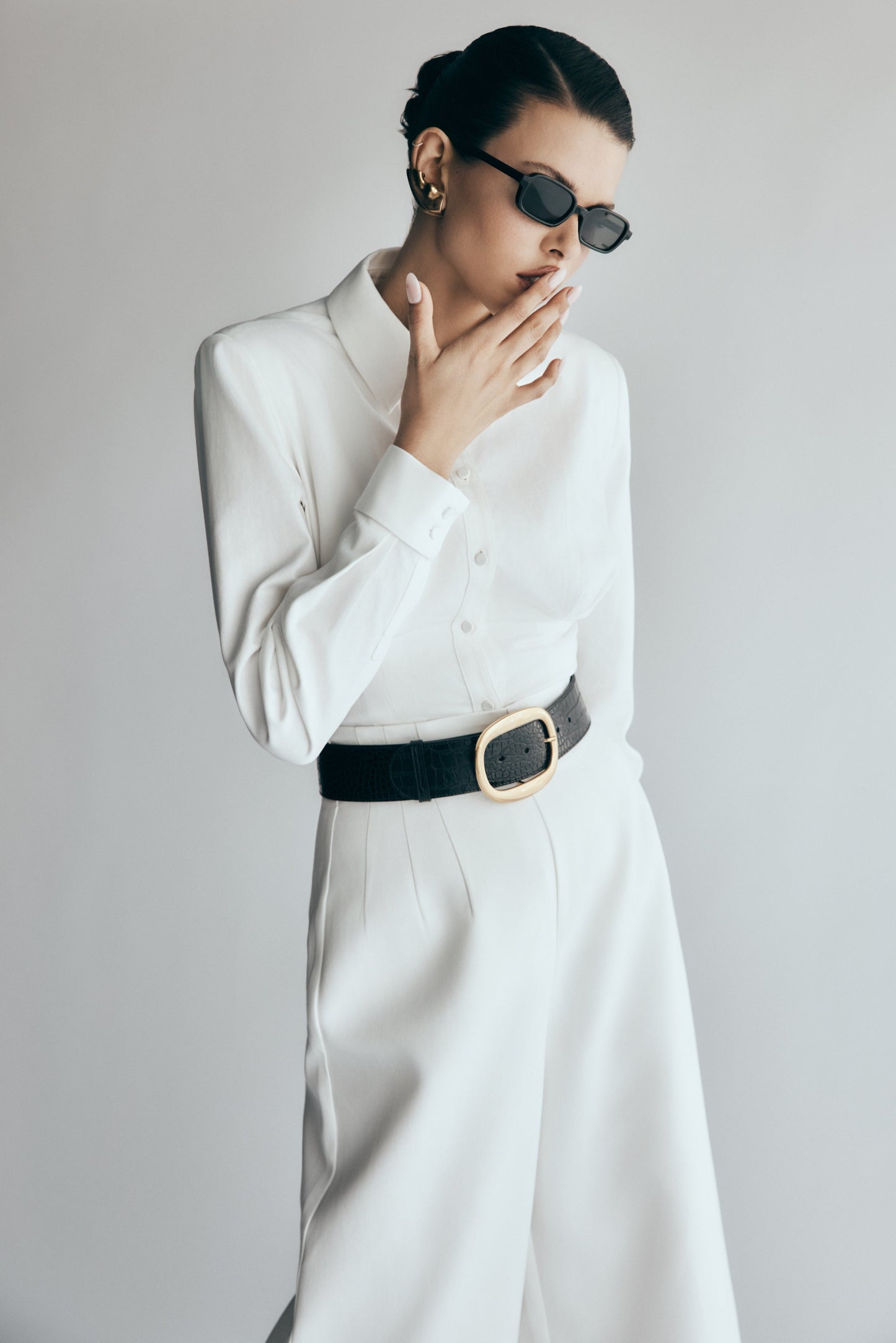 Chemise oversize Rhia - Blanche