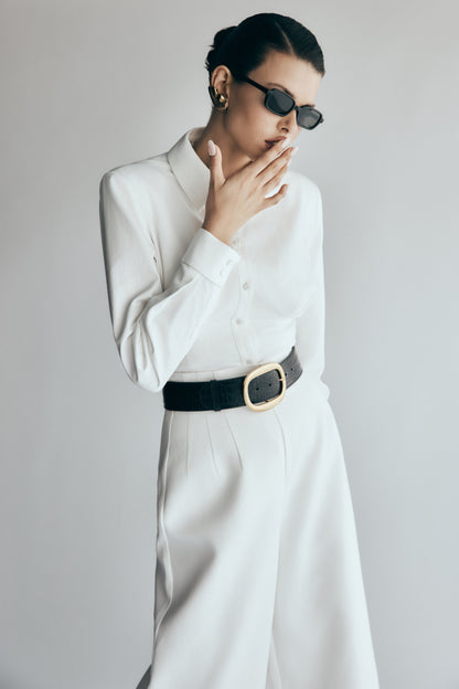Chemise oversize Rhia - Blanche
