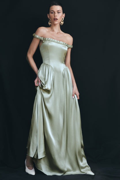 Robe Maxi Coco à Taille Tombante - Sève