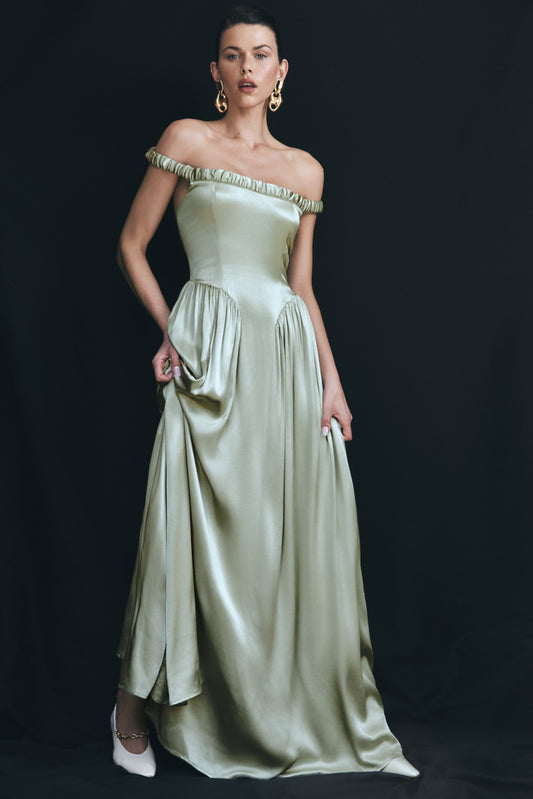Robe Maxi Coco à Taille Tombante - Sève