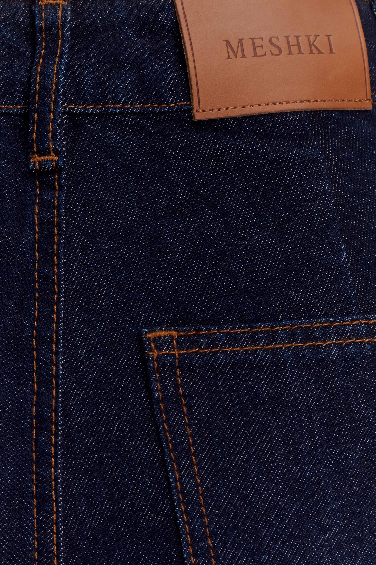 Jean flare à jambes larges Jen - Bleu indigo