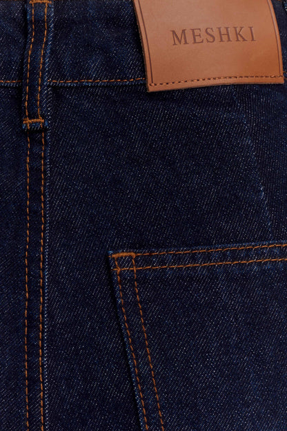 Jean flare à jambes larges Jen - Bleu indigo