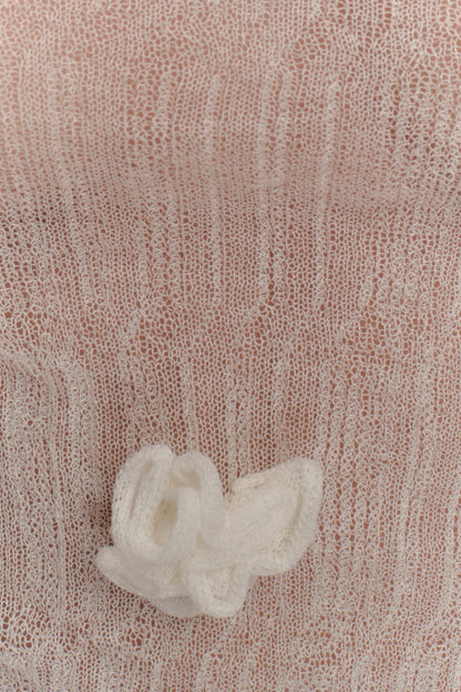 Top en tricot à manches longues Orianna Orchid - Ivoire