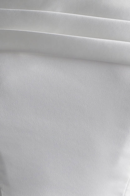 Robe mini Lauretta à épaules dénudées - Blanche