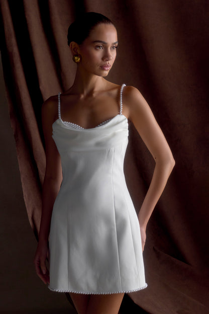 Mini-robe tailleur Liliane - Ivoire