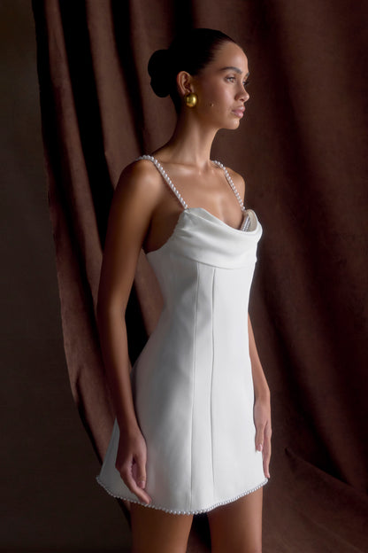 Mini-robe tailleur Liliane - Ivoire