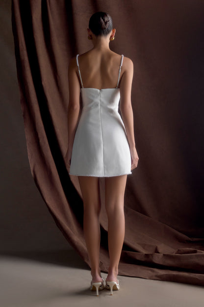 Mini-robe tailleur Liliane - Ivoire