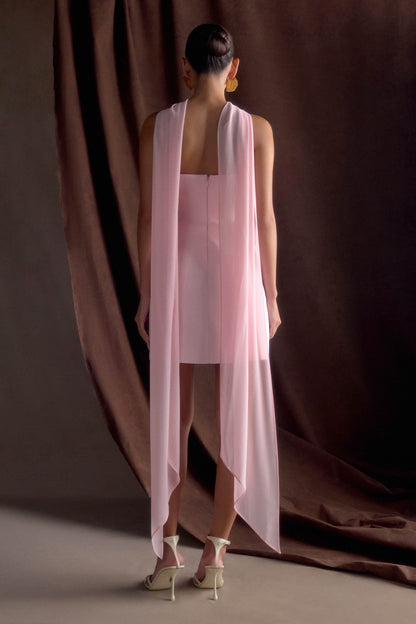 Mini-robe tailleur sans bretelles Orellia - Rose tendre